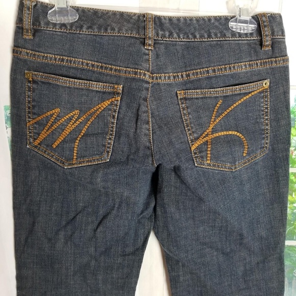 Michael Kors Designer Jeans Wide Leg Dark Wash - Picture 7 of 8